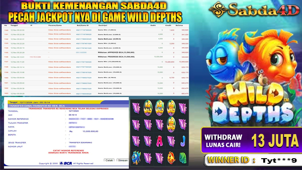 JANGAN LEWATKAN KESEMPATAN JACKPOT NYA BERMAIN DI SABDA4D !!